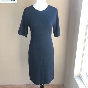 MM LaFleur charcoal gray shift dress  size 8